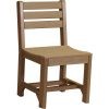 ISCDAM Island Side Chair Dining Height Antique Mahogany