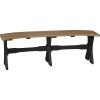 P52TBAMB Poly 52in Table Bench Antique Mahogany Black