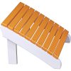 PDAFTW Poly Deluxe Adirondack Footrest Tangerine White
