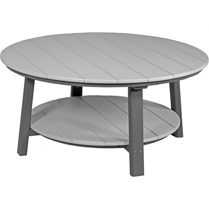 PDCTDGS Poly Deluxe Conversation Table Dove Gray Slate