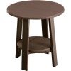 PDETCBR Poly Deluxe End Table Chestnut Brown