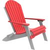 PFACRW Poly Folding Adirondack Chair Red White