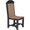 PRCDAMB Poly Regular Chair Dining Height Antique Mahogany Black