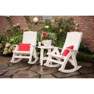 Poly Comfort Rockers White