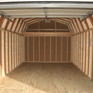 12x20 Lofted Garage Inside