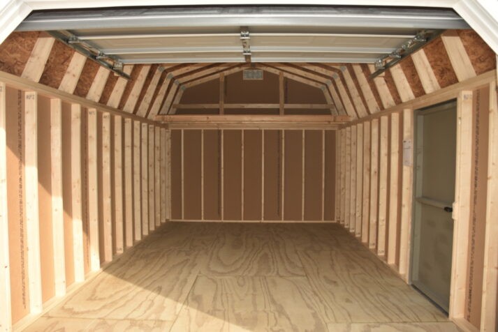12x20 Lofted Garage Inside