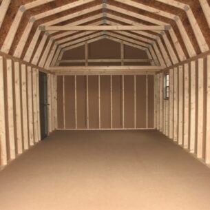 12x24 Lofted Barn -Inside