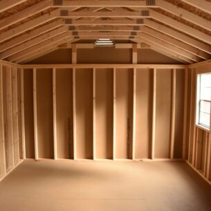 12x18 Cottage Workshop Inside